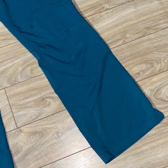 Healing Hands Purple Label Tori Women's 5-Pocket STRETCH Yoga Scrub Teal Pant S - Picture 9 of 16